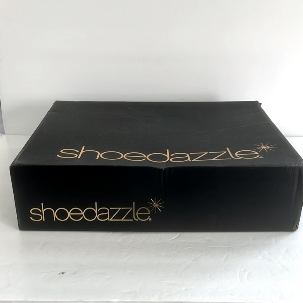 SHOE DAZZLE Silver Platform Ankle Chunky Heel Boots Rhinestone Shoes Size 6.5 - Picture 12 of 12
